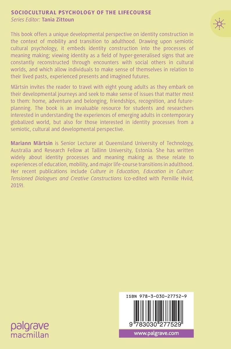 Weitere Ansicht: Identity Development in the Lifecourse | Mariann Märtsin