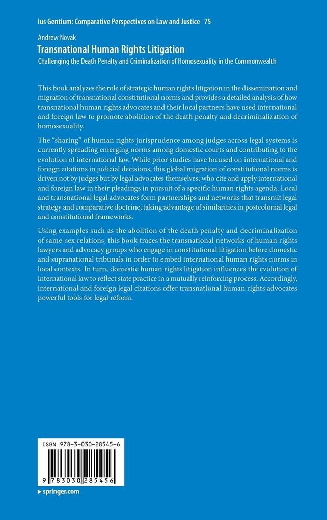Weitere Ansicht: Transnational Human Rights Litigation | Andrew Novak