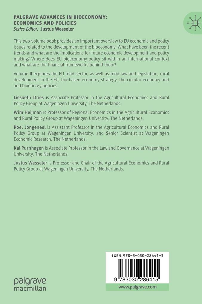 Weitere Ansicht: EU Bioeconomy Economics and Policies: Volume II
