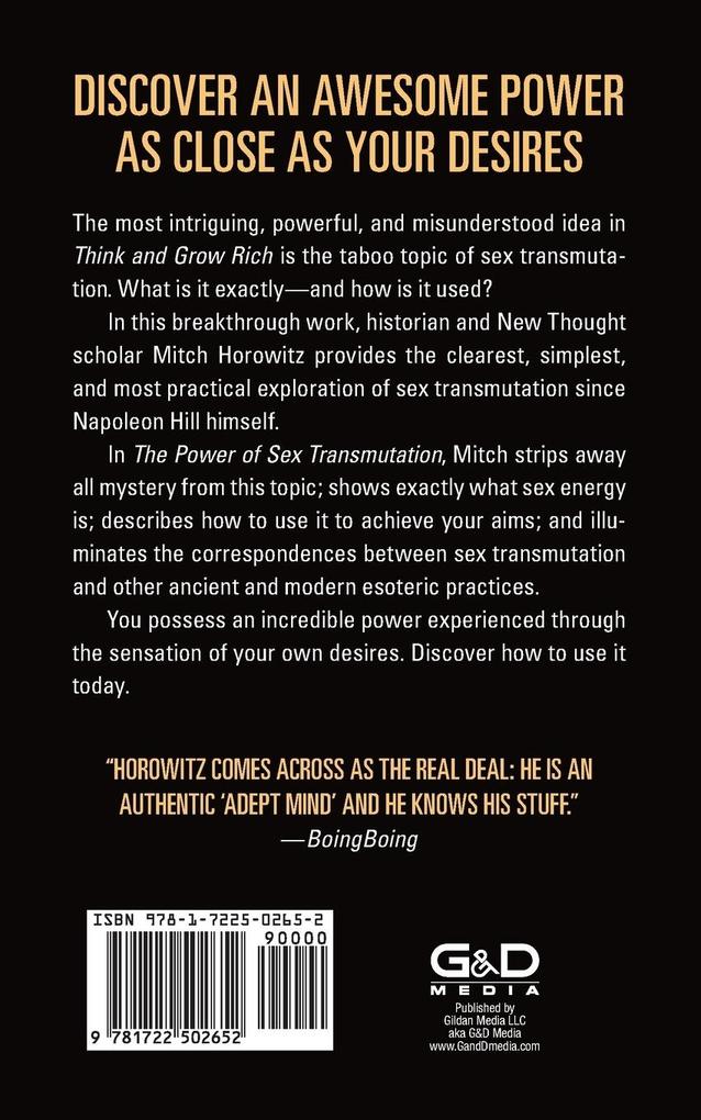 Weitere Ansicht: The Power of Sex Transmutation | Mitch Horowitz