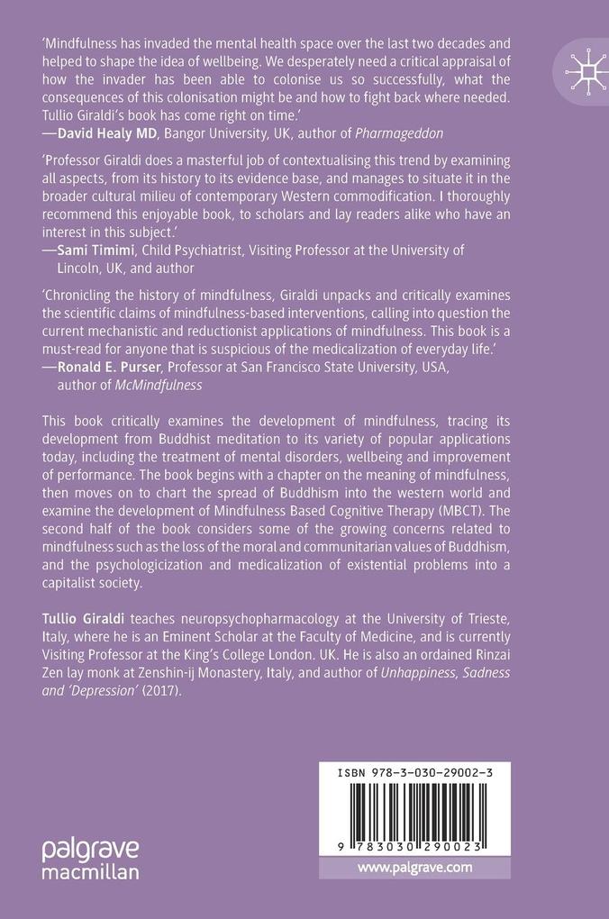 Weitere Ansicht: Psychotherapy, Mindfulness and Buddhist Meditation | Tullio Giraldi