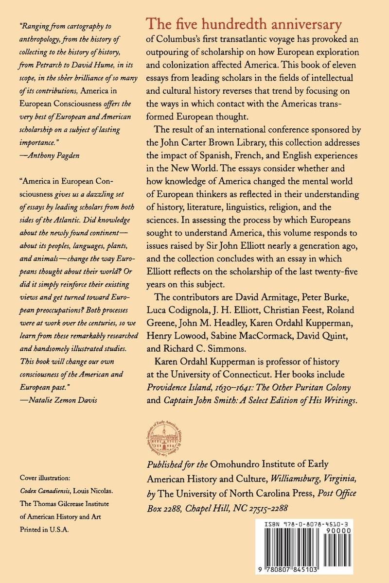 Weitere Ansicht: America in European Consciousness, 1493-1750