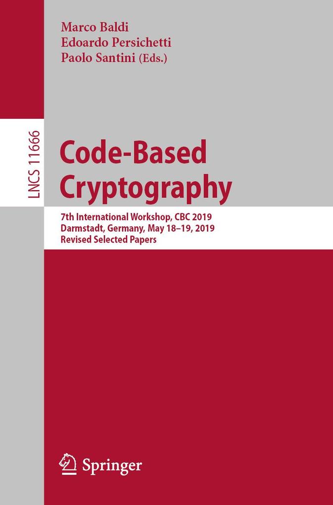 Produktbild: Code-Based Cryptography
