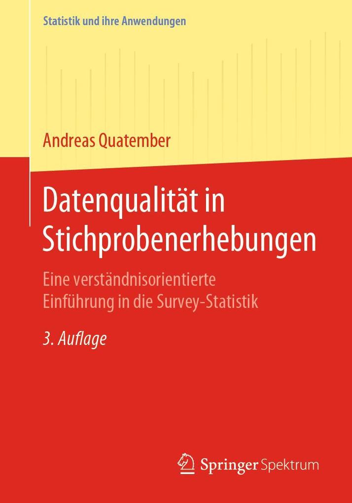 Produktbild: Datenqualität in Stichprobenerhebungen | Andreas Quatember