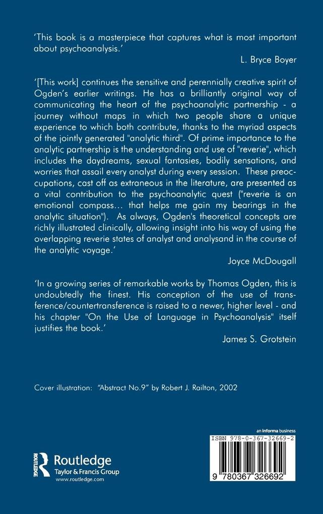 Weitere Ansicht: Reverie and Interpretation | Thomas Ogden