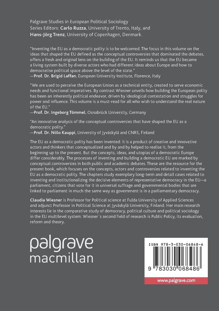 Weitere Ansicht: Inventing the EU as a Democratic Polity | Claudia Wiesner