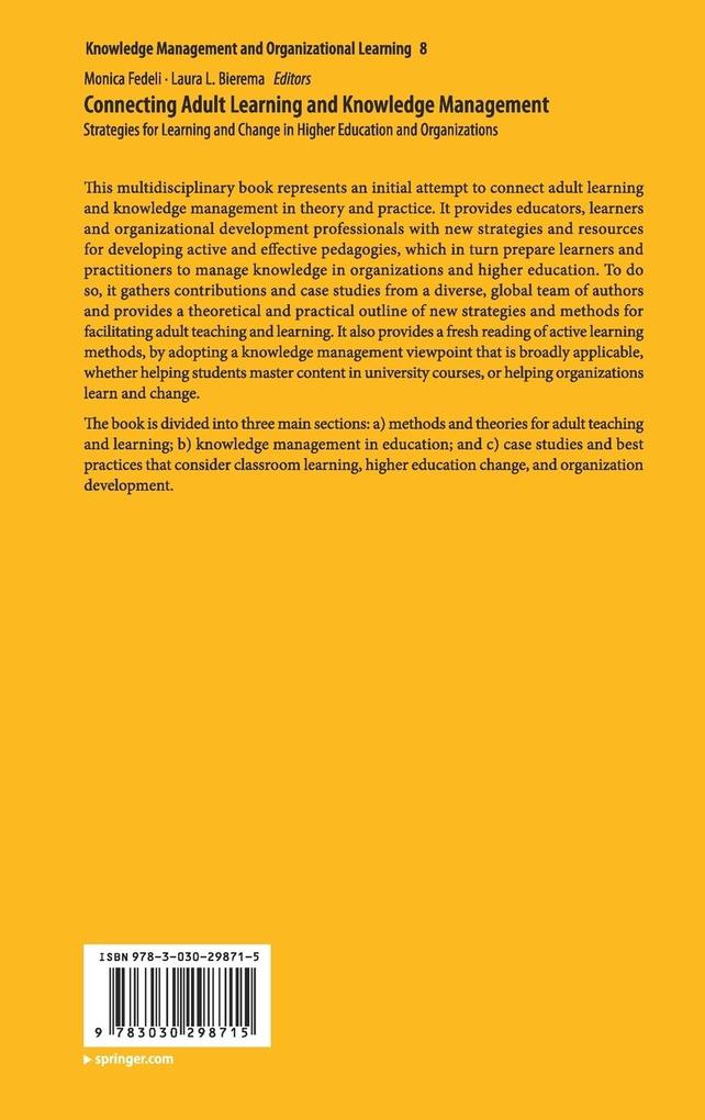 Weitere Ansicht: Connecting Adult Learning and Knowledge Management