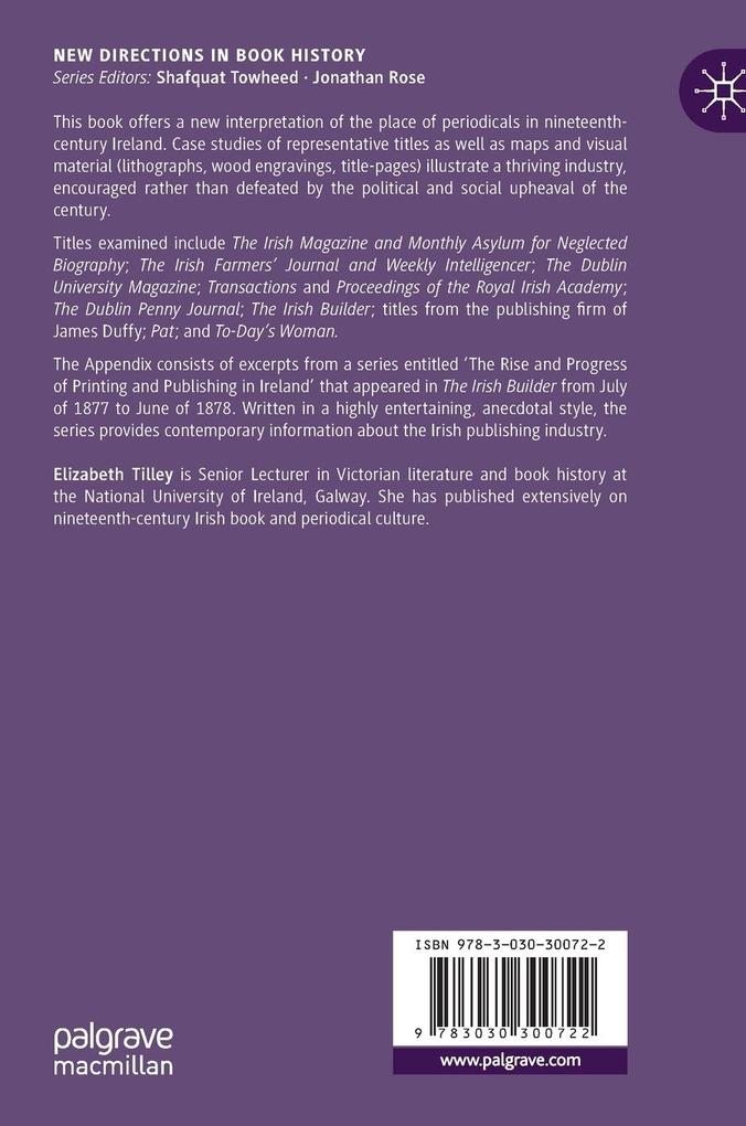 Weitere Ansicht: The Periodical Press in Nineteenth-Century Ireland | Elizabeth Tilley