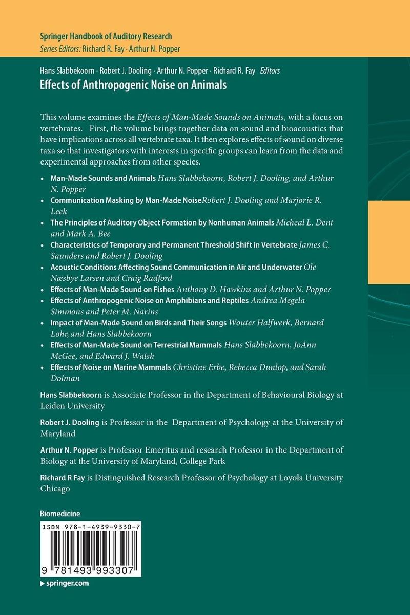 Weitere Ansicht: Effects of Anthropogenic Noise on Animals