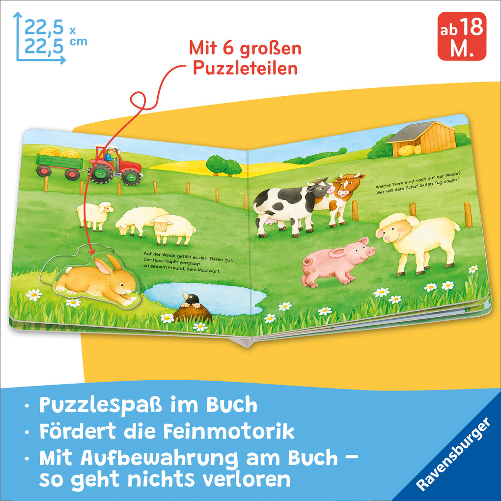 Weitere Ansicht: Mein liebstes Puzzle-Spielbuch - Tiere | Frauke Nahrgang