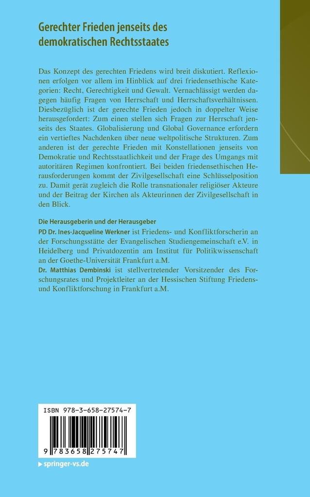 Weitere Ansicht: Gerechter Frieden jenseits des demokratischen Rechtsstaates