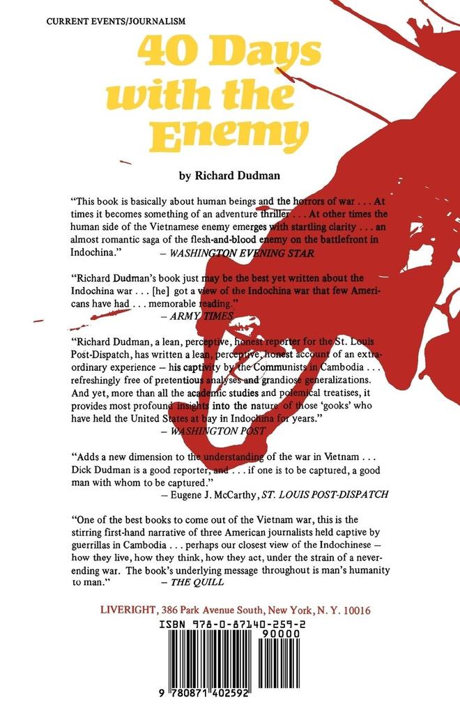 Weitere Ansicht: Forty Days with the Enemy | Richard Dudman