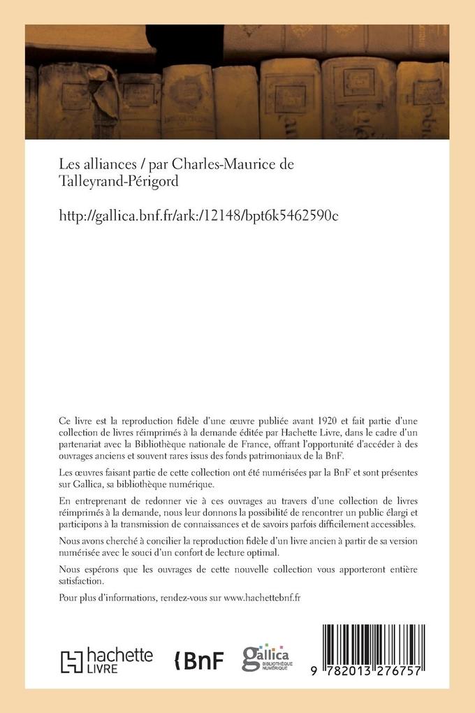 Weitere Ansicht: Les alliances | Charles-Maurice de Talleyrand-Pér Dino