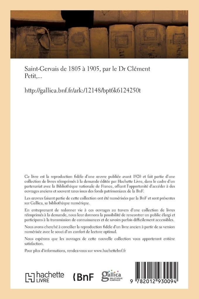 Weitere Ansicht: Saint-Gervais de 1805 À 1905 | Clément Petit
