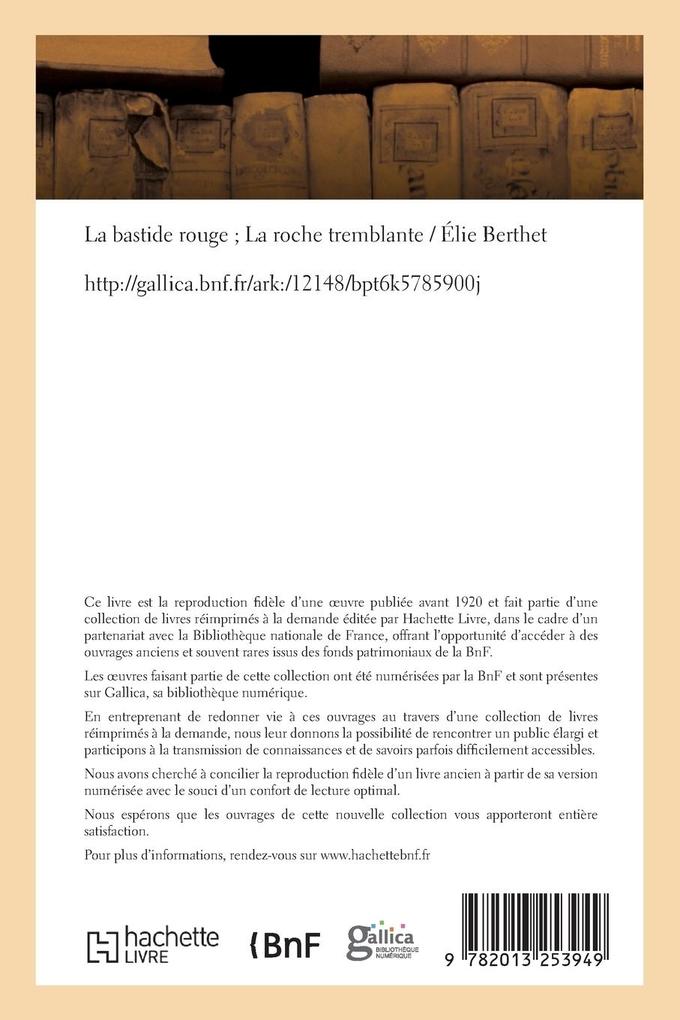 Weitere Ansicht: La bastide rouge La roche tremblante | Élie Berthet