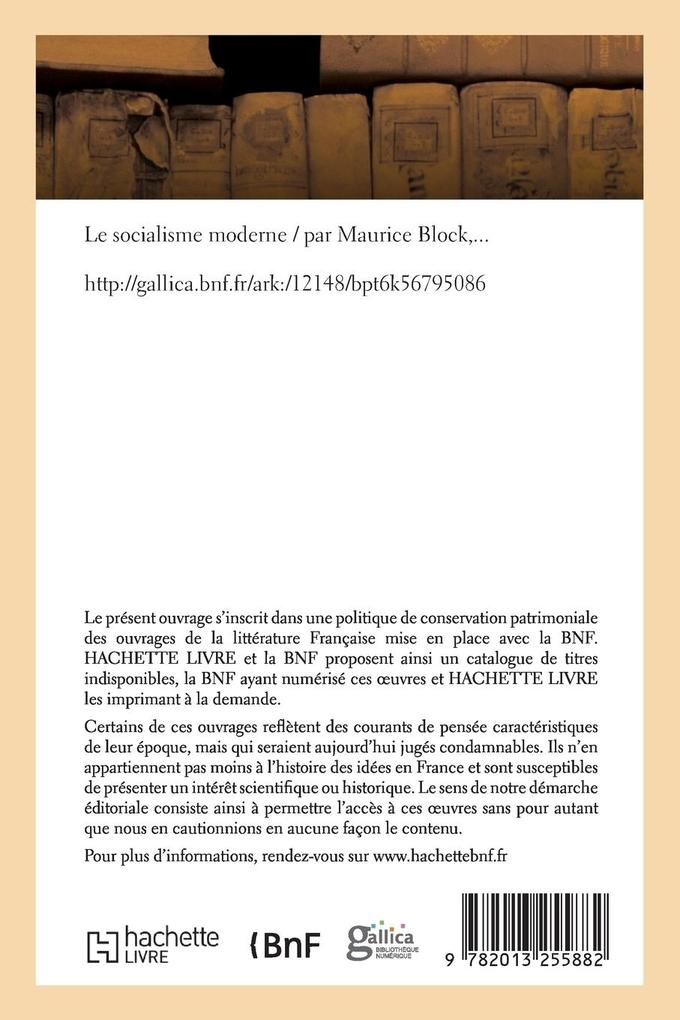Weitere Ansicht: Le socialisme moderne | Maurice Block