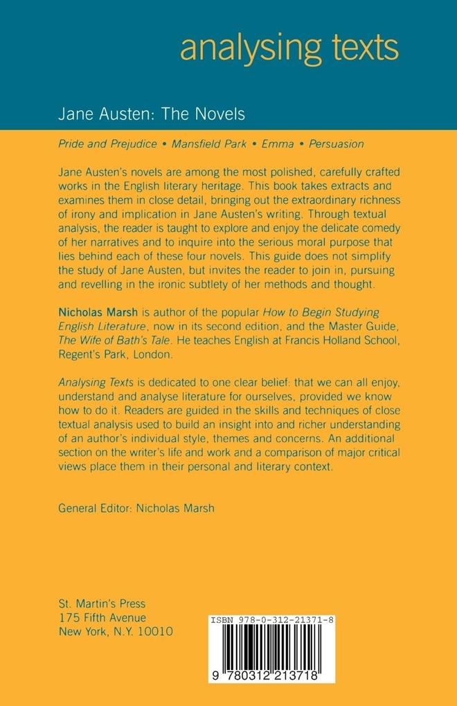 Weitere Ansicht: Jane Austen | Nicholas Marsh