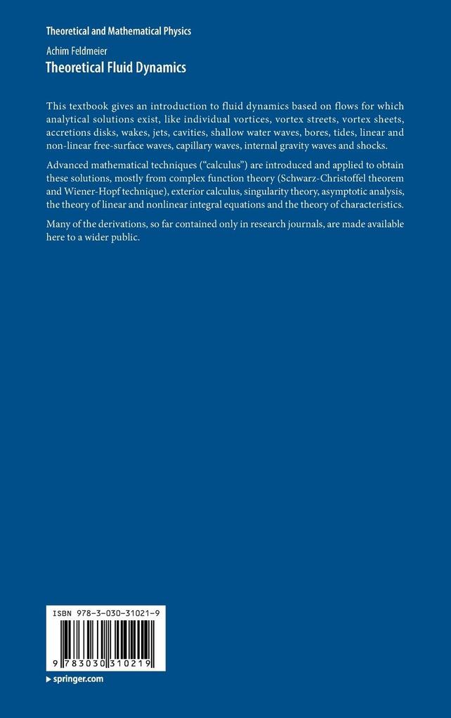 Weitere Ansicht: Theoretical Fluid Dynamics | Achim Feldmeier