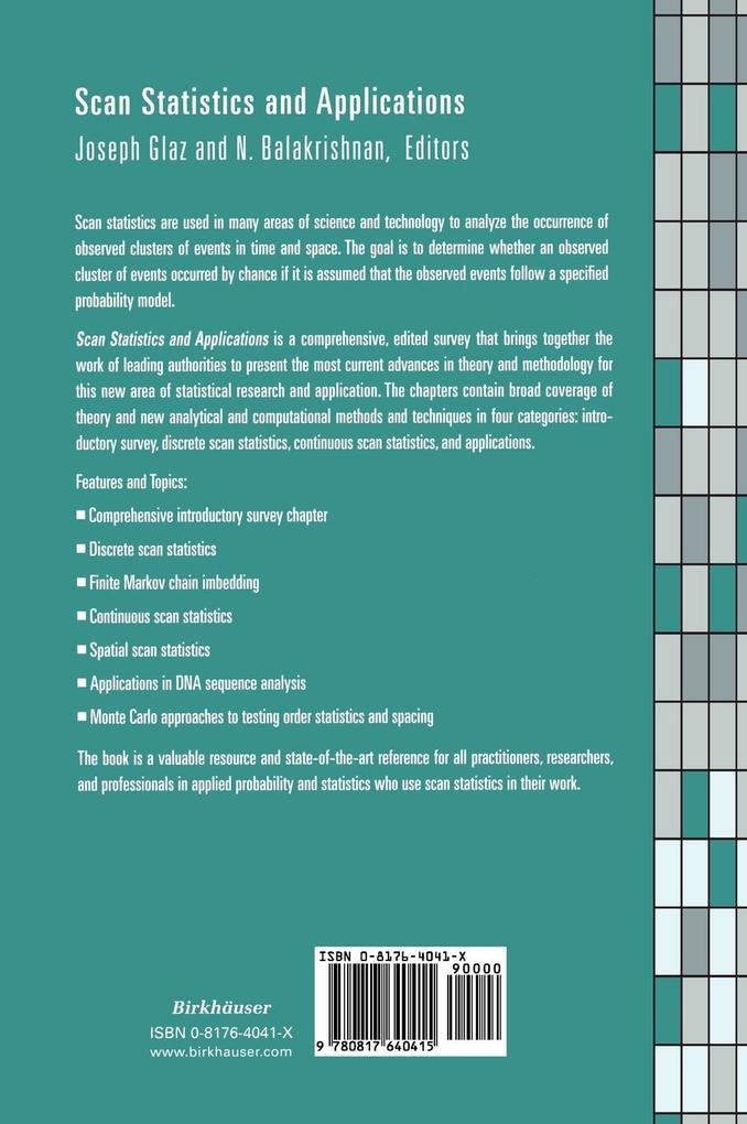 Weitere Ansicht: Scan Statistics and Applications