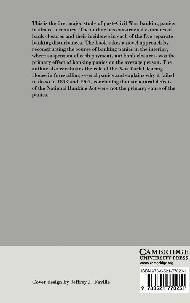 Weitere Ansicht: Banking Panics of the Gilded Age | Elmus Wicker