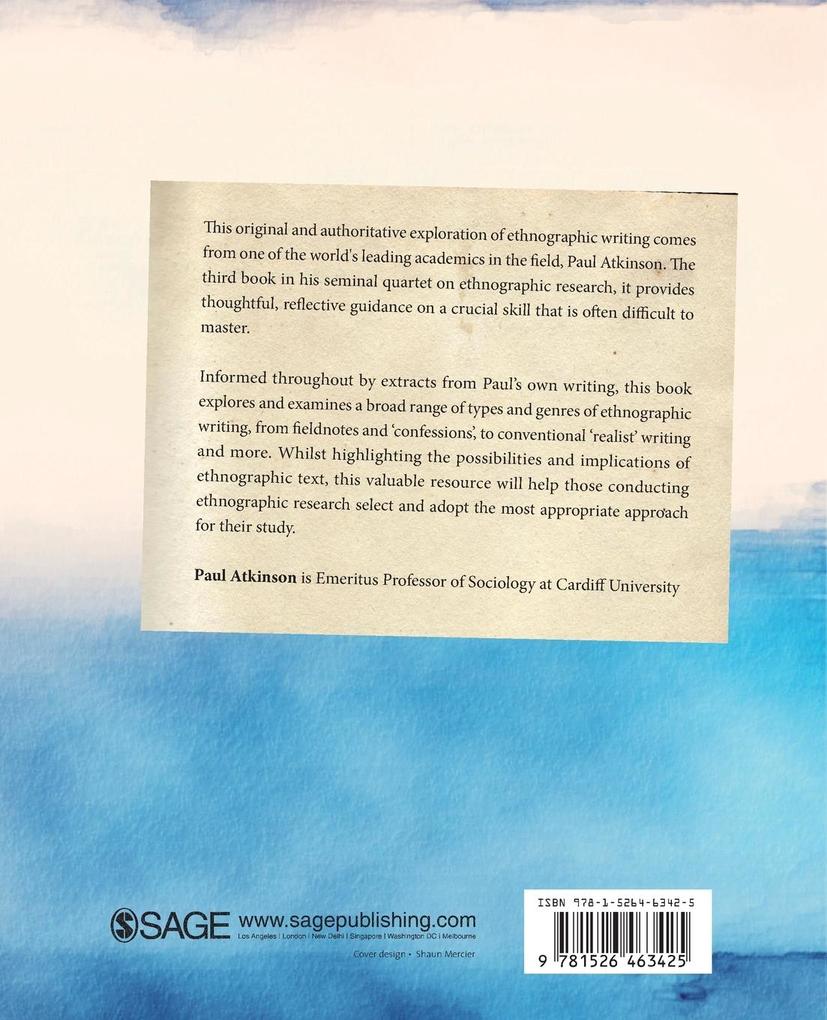 Weitere Ansicht: Writing Ethnographically | Paul Atkinson