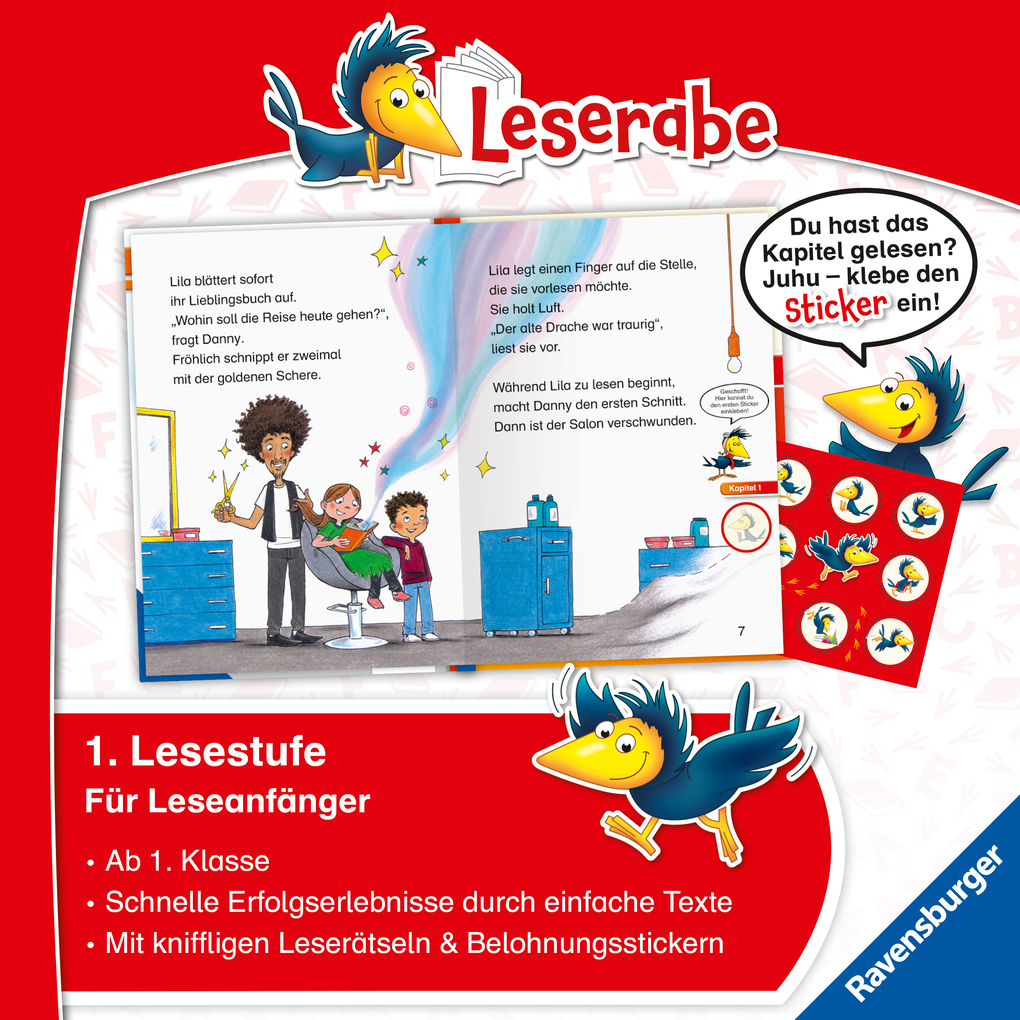 Weitere Ansicht: Der magische Frisör - Leserabe 1. Klasse - Erstlesebuch für Kinder ab 6 Jahren | Danny Beuerbach