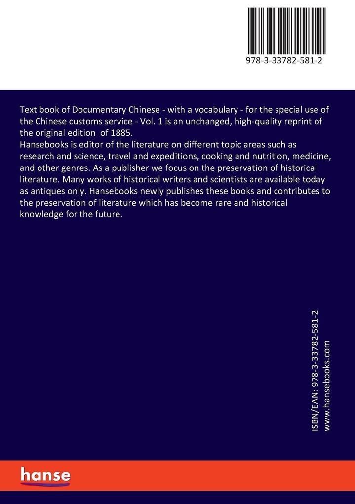 Weitere Ansicht: Text book of Documentary Chinese | Friedrich Hirth, Ernst Ruhstrat