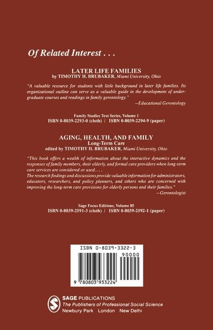 Weitere Ansicht: Family Relationships in Later Life