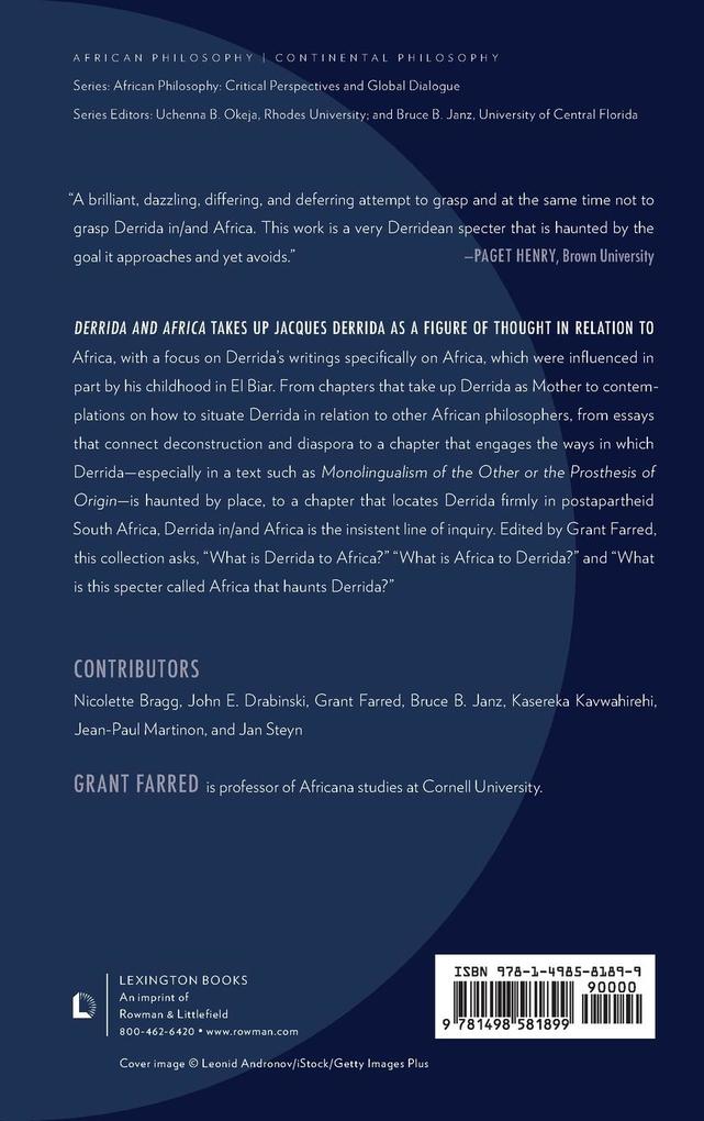 Weitere Ansicht: Derrida and Africa