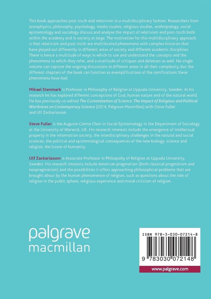 Weitere Ansicht: Relativism and Post-Truth in Contemporary Society