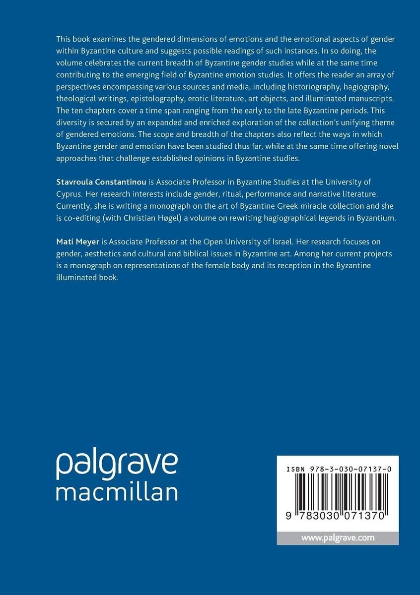 Weitere Ansicht: Emotions and Gender in Byzantine Culture