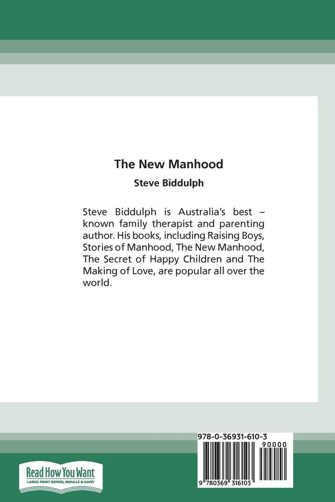 Weitere Ansicht: The New Manhood | Steve Biddulph