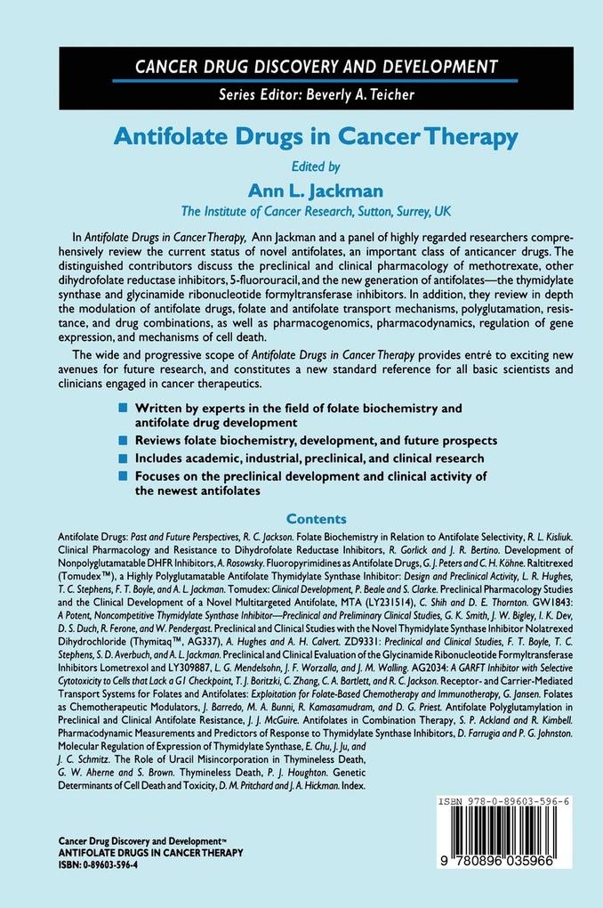 Weitere Ansicht: Antifolate Drugs in Cancer Therapy