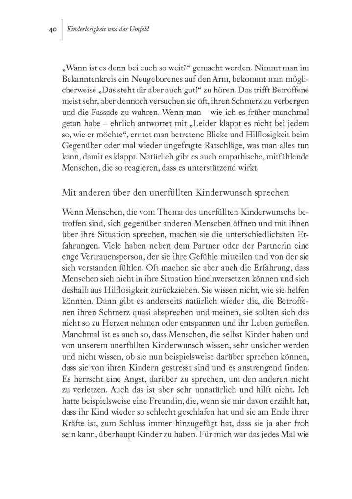 Weitere Ansicht: Ungewollt kinderlos - und jetzt? | Miriam Funk
