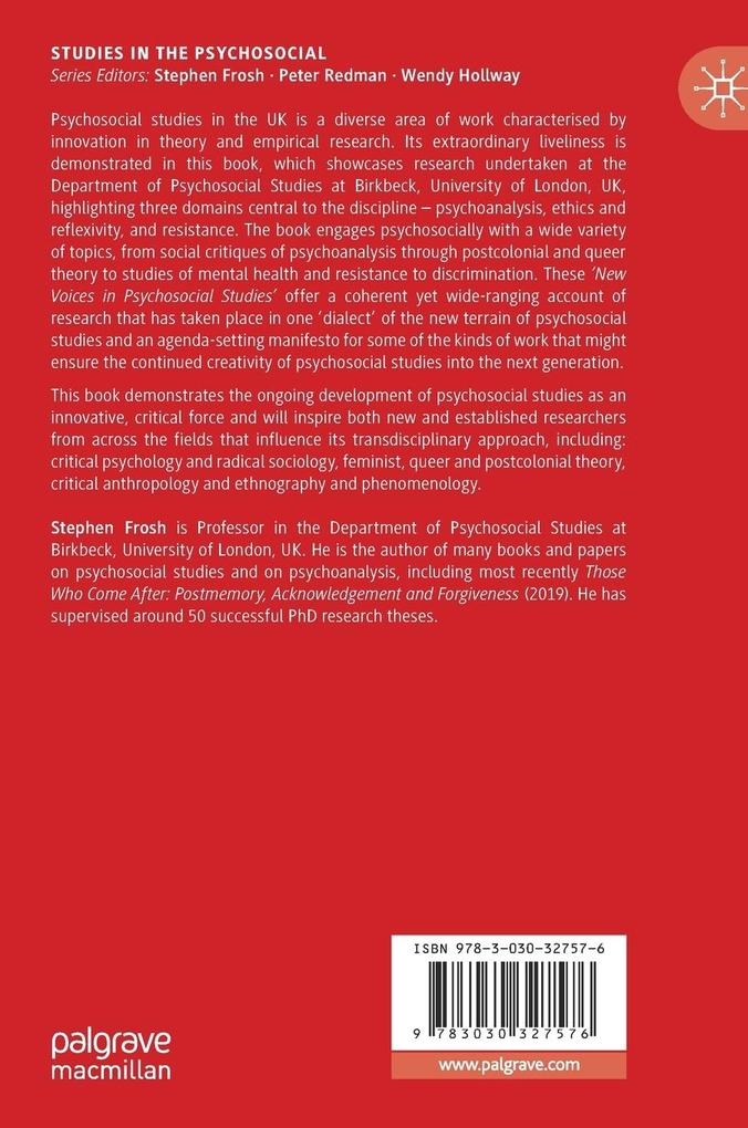 Weitere Ansicht: New Voices in Psychosocial Studies