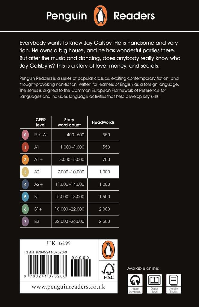 Weitere Ansicht: Penguin Readers Level 3: The Great Gatsby (ELT Graded Reader) | F. Scott Fitzgerald
