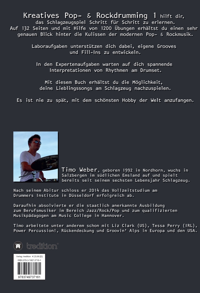 Weitere Ansicht: Kreatives Pop- & Rockdrumming 1 | Timo Weber