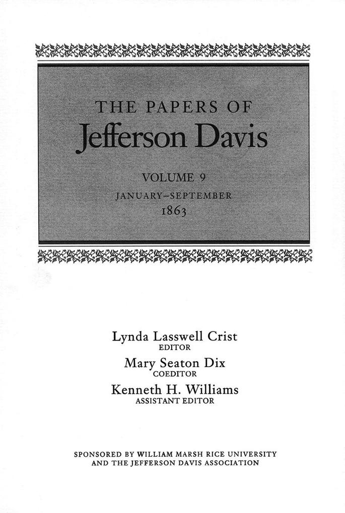 Produktbild: The Papers of Jefferson Davis | Jefferson Davis