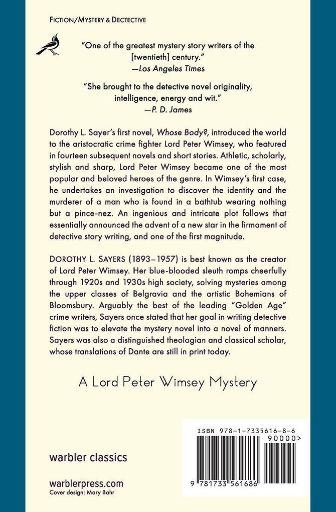 Weitere Ansicht: Whose Body? | Dorothy L. Sayers