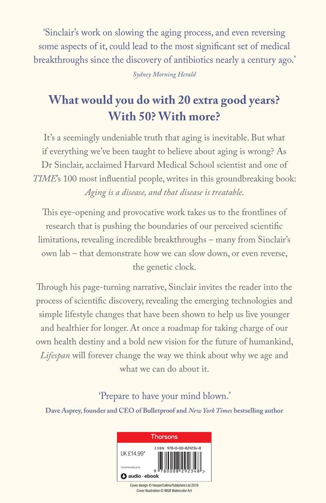 Weitere Ansicht: Lifespan | David A. Sinclair, Dr David A. Sinclair