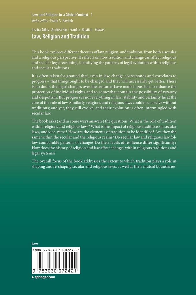 Weitere Ansicht: Law, Religion and Tradition
