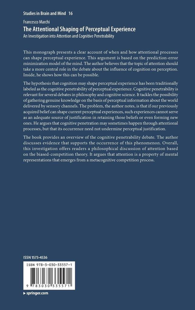 Weitere Ansicht: The Attentional Shaping of Perceptual Experience | Francesco Marchi