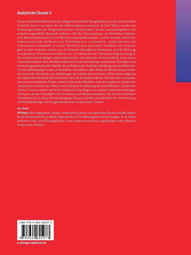 Weitere Ansicht: Analytische Chemie II | Ulf Ritgen