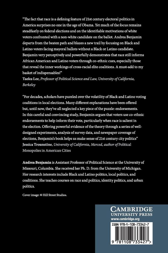 Weitere Ansicht: Racial Coalition Building in Local Elections | Andrea Benjamin