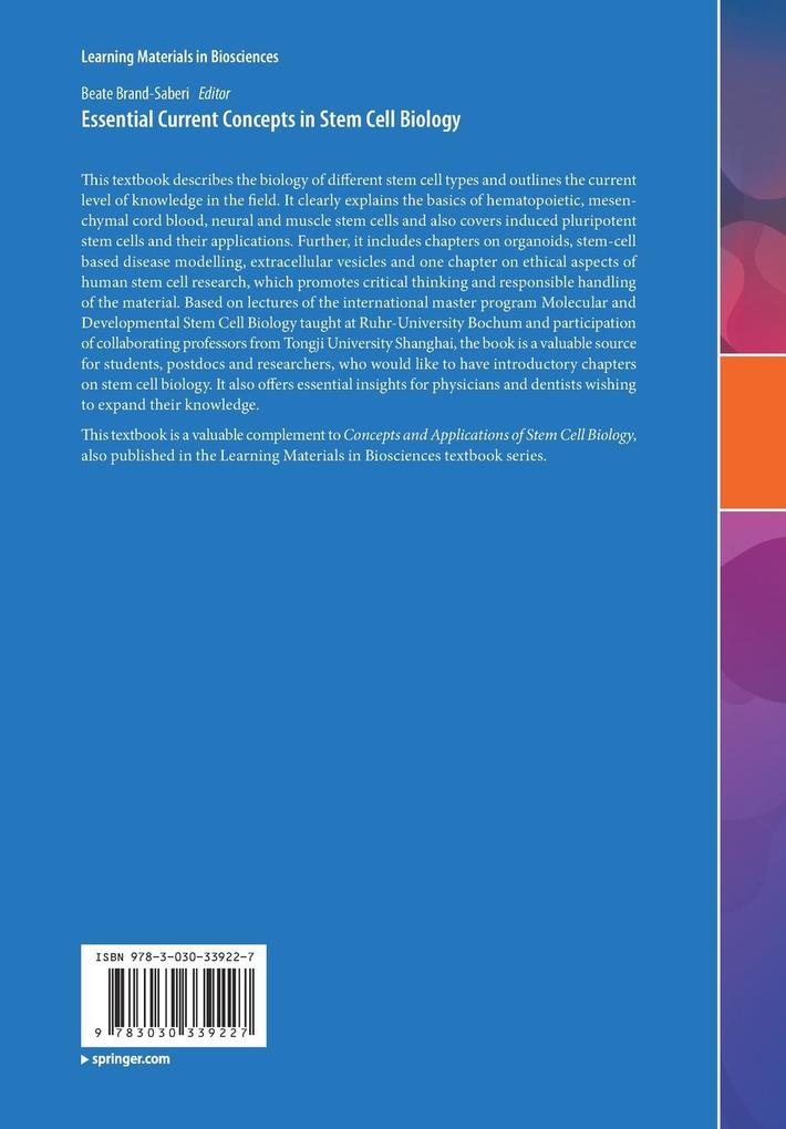 Weitere Ansicht: Essential Current Concepts in Stem Cell Biology