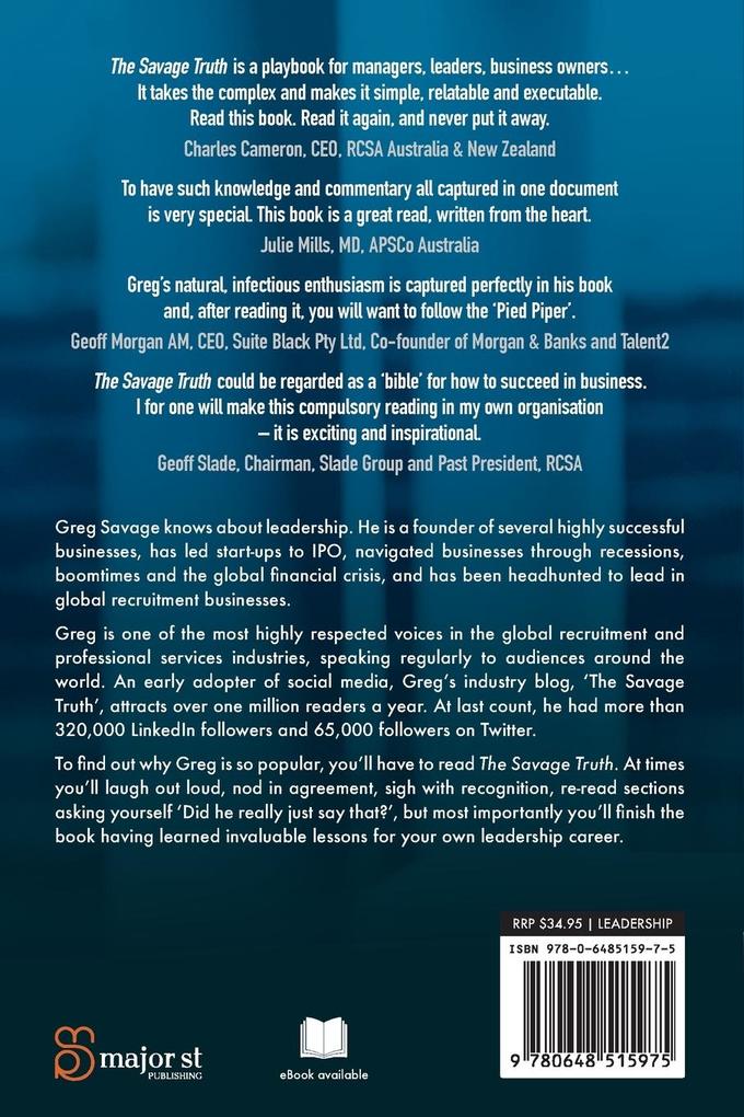 Weitere Ansicht: The Savage Truth | Greg Savage