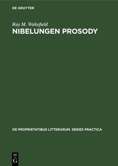 Nibelungen Prosody als eBook pdf
