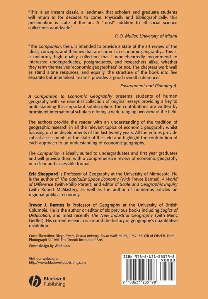 Weitere Ansicht: Companion to Economic Geography | Eric Sheppard