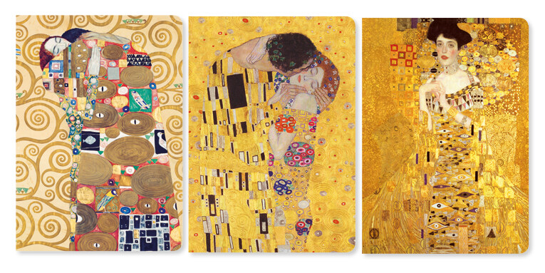 Weitere Ansicht: Gustav Klimt Set of 3 Mini Notebooks