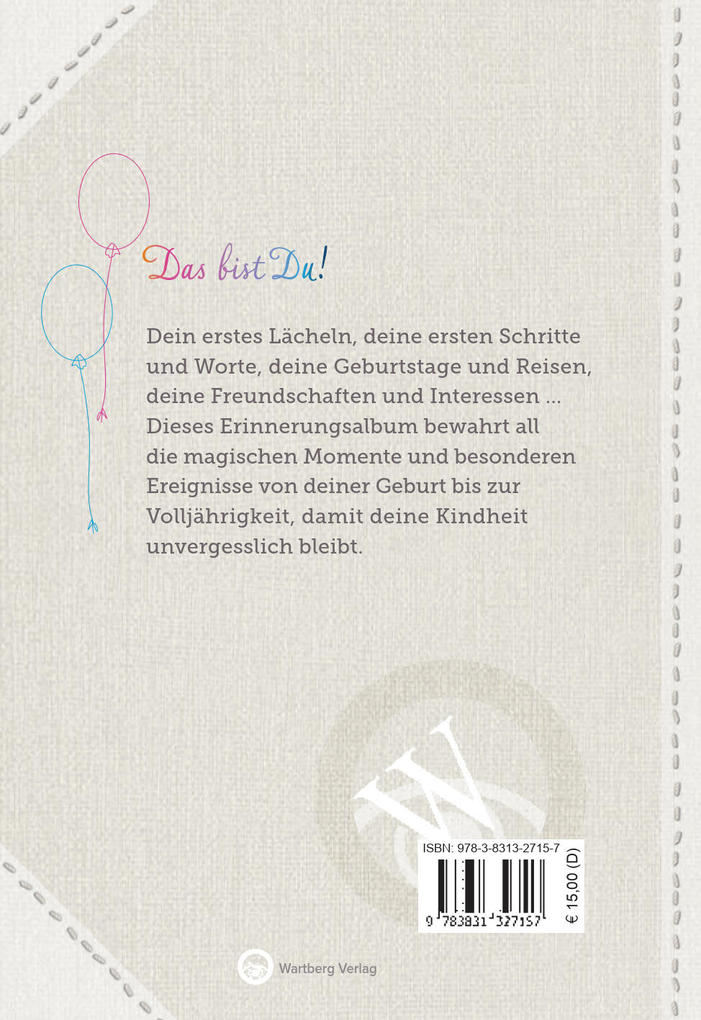 Weitere Ansicht: Das bist Du! Deine ersten 18 Jahre